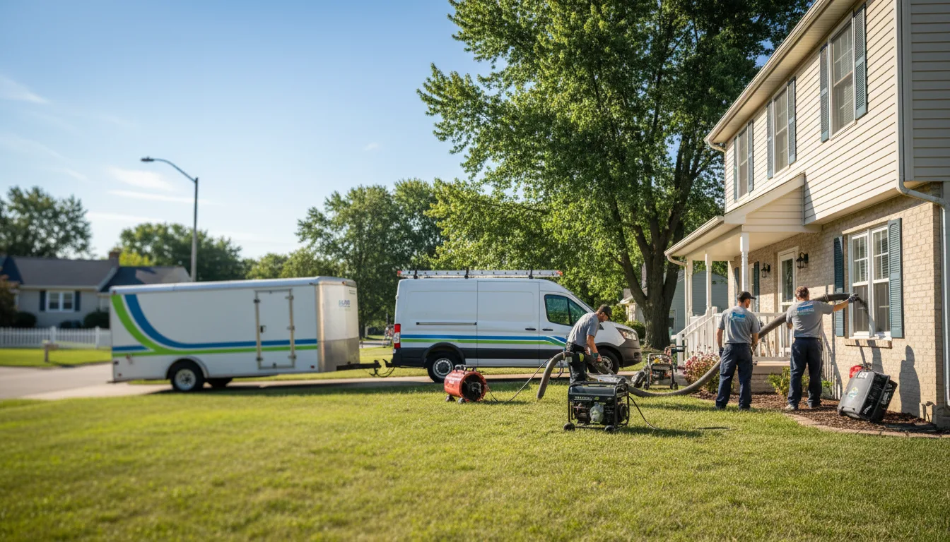 Flooded Basement Restoration And Cleanup With Repair in Guysville, OH near me